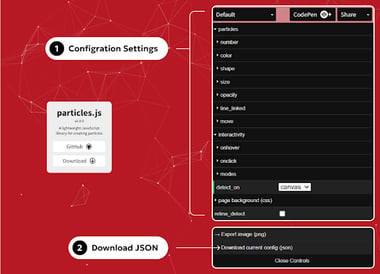 Particles JSON