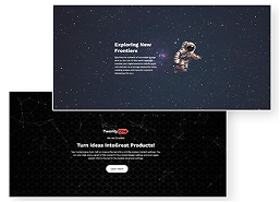 Particles JS Hero Banner