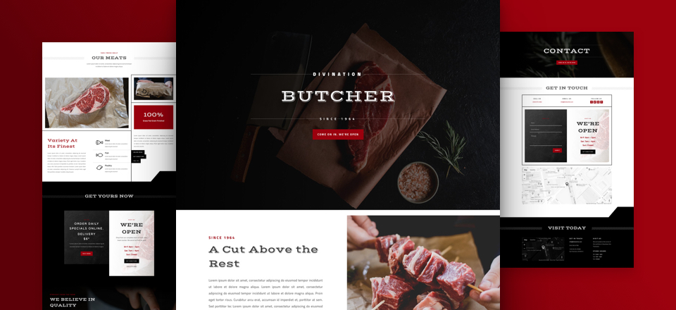 Get a FREE Butcher Layout Pack for Divi-featured-image